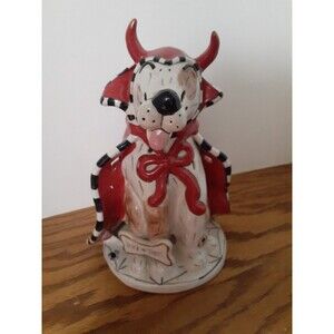 Blue Sky Clayworks Goldminc Halloween Dog Trick or Treat Tealight Candle Holder